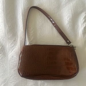 Small brown shoulder bag